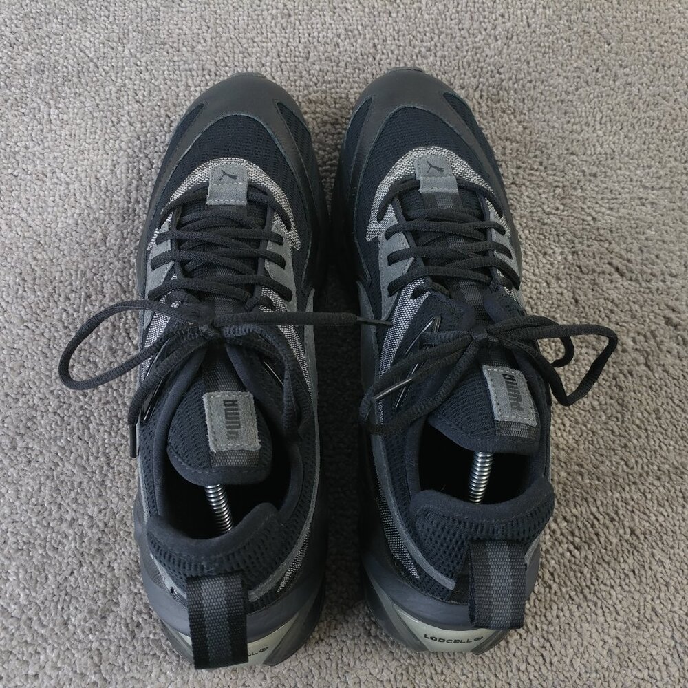 Puma LQDCELL Origin Mens Size 12 Running Shoes Low Top Black Asphalt - Picture 7 of 9